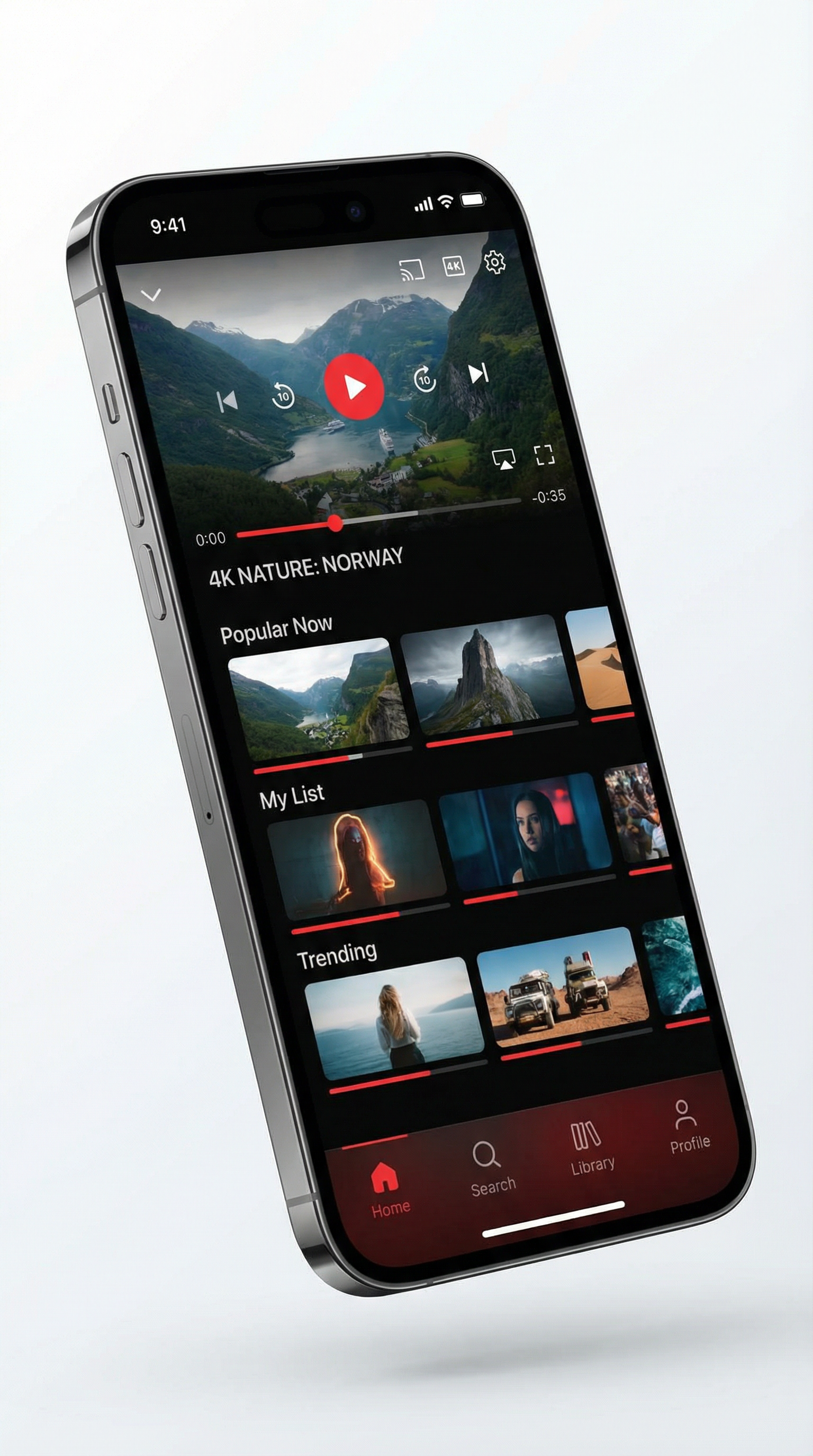 黄瓜视频手机客户端界面预览